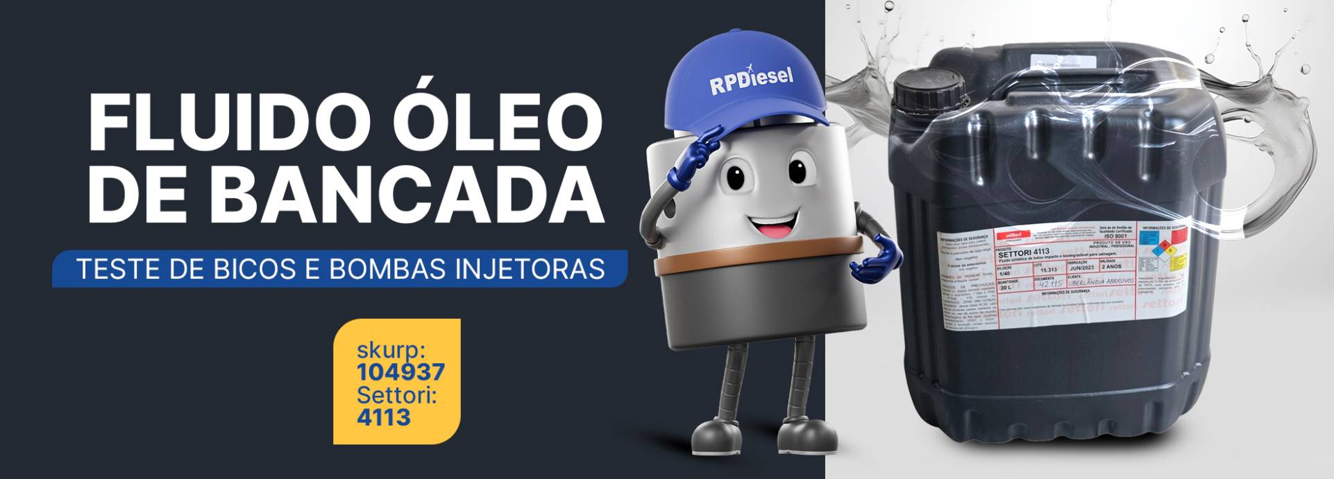 Fluido oleo bancada settori 4113 Fluido oleo bancada settori 4113